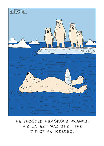 Polar Bear Prank Greeting Card
