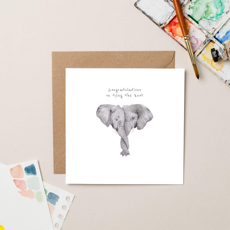 Wedding Elephants Card