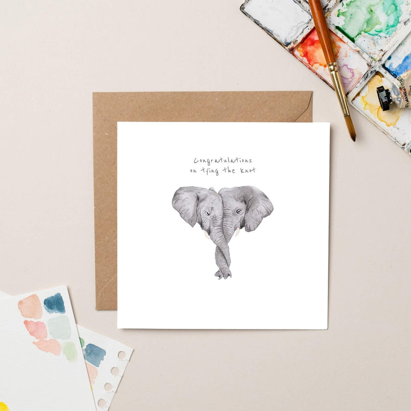 Wedding Elephants Card