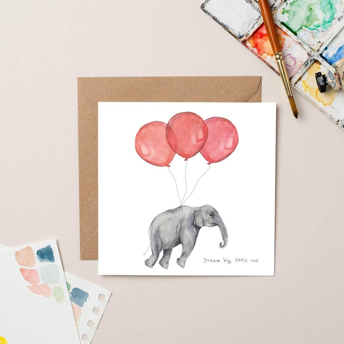 New Baby Elephant Card - House of Cards