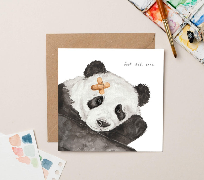 Get Well Panda Card
