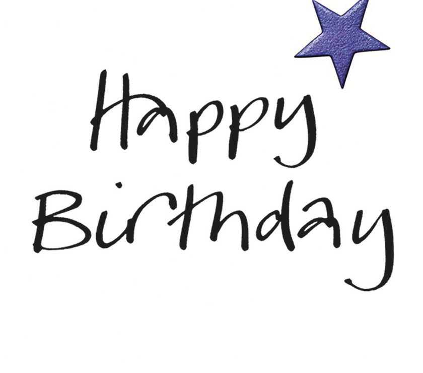 Star Happy Birthday Card