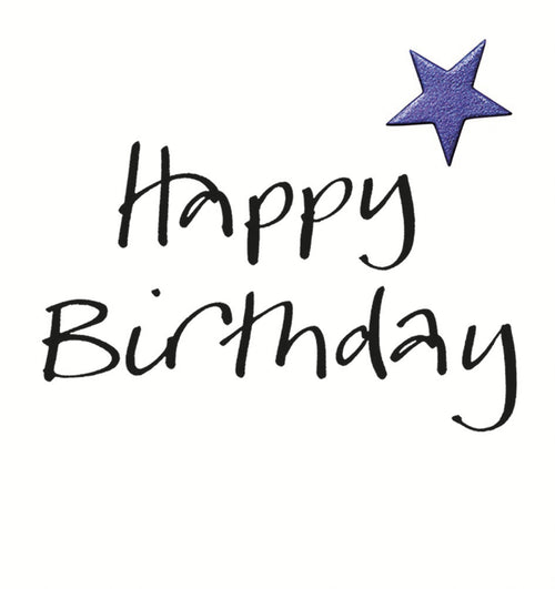 Star Happy Birthday Card