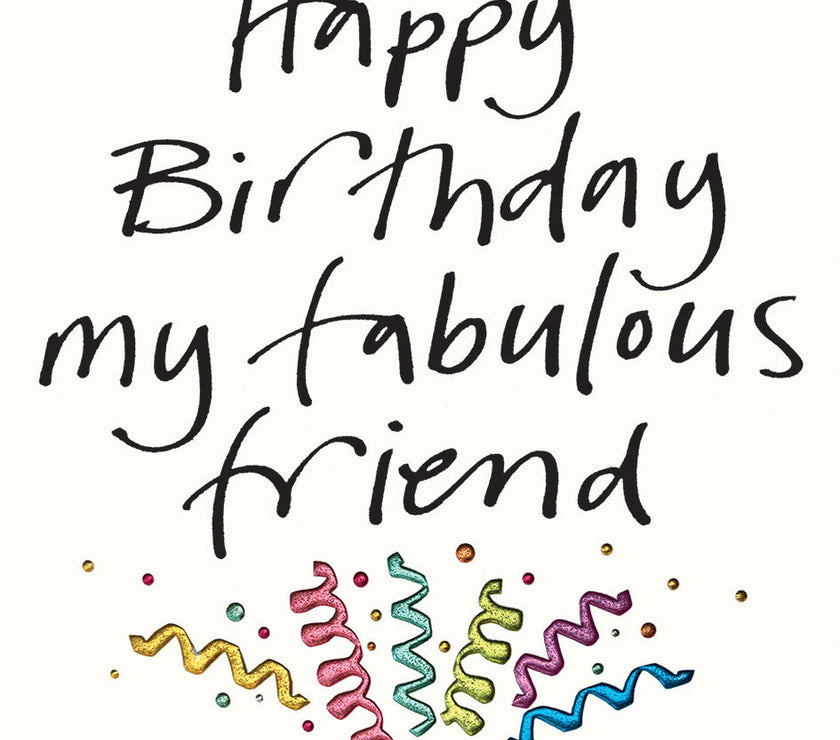 Fabulous Friend Birthday Card