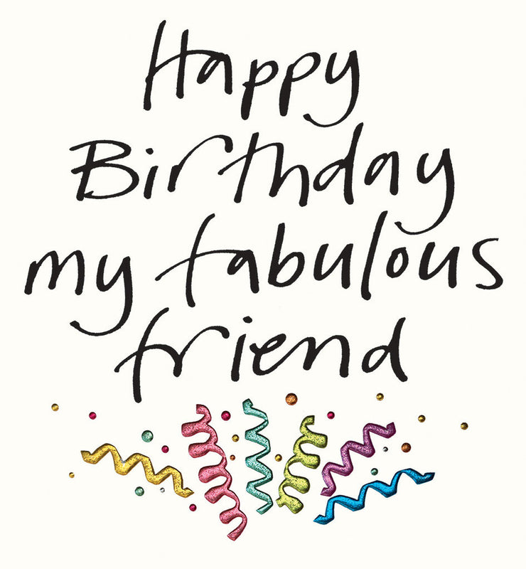 Fabulous Friend Birthday Card