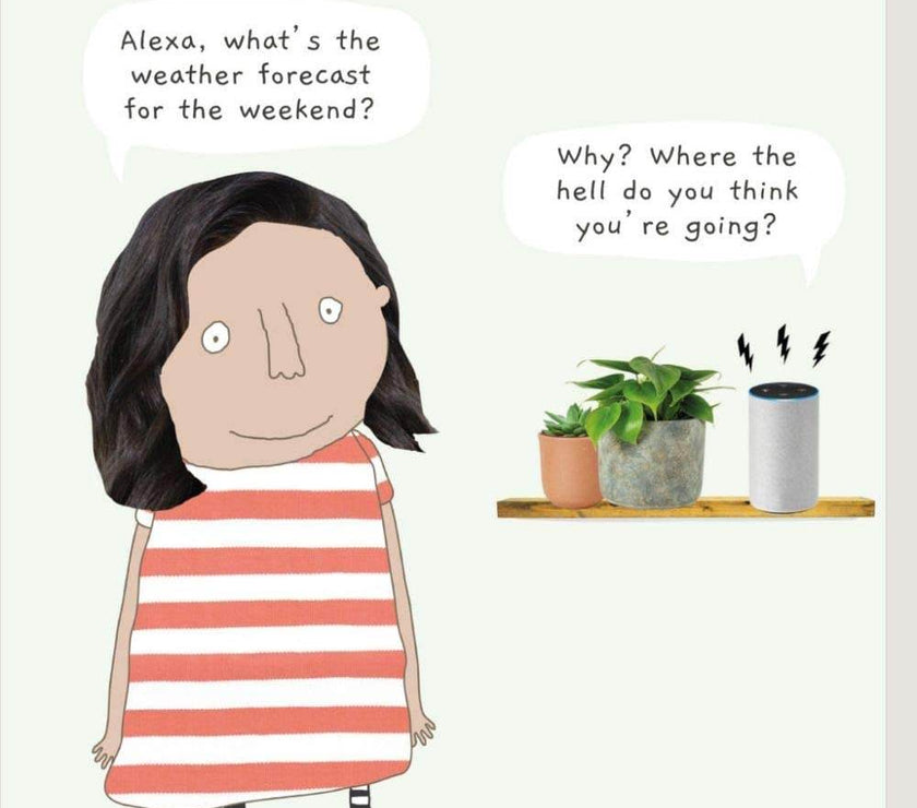 Alexa Weather Forecast Greeting Card - House of Cards