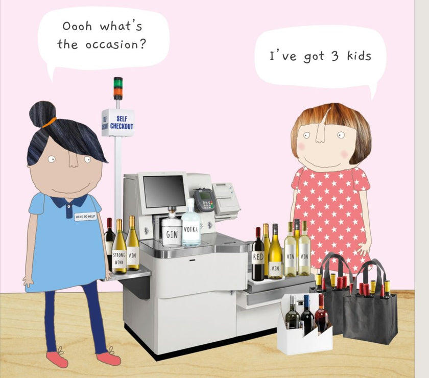 Self Checkout Alcohol Birthday Card