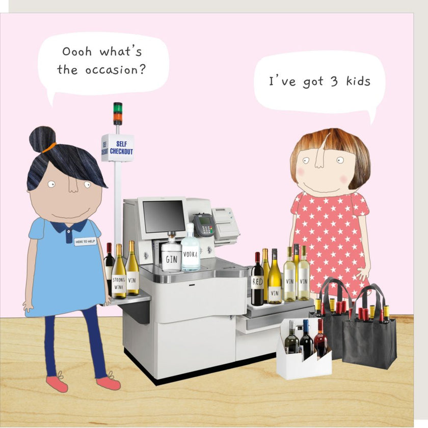 Self Checkout Alcohol Birthday Card