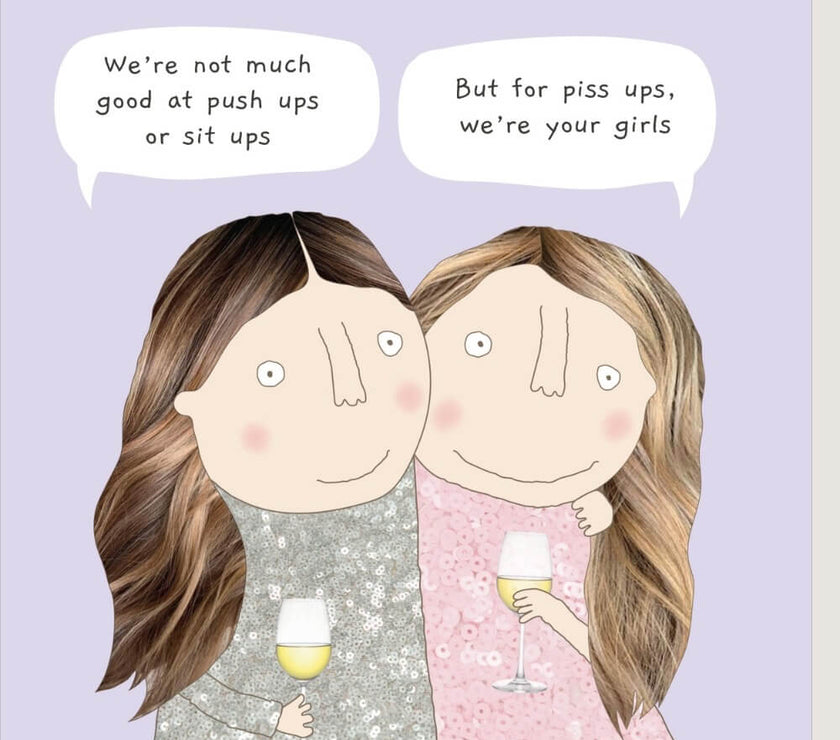 Piss Ups Birthday Card