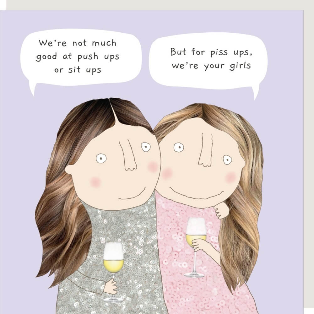 Piss Ups Birthday Card