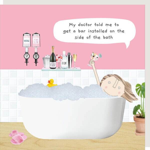Bath Bar Birthday Card - House of Cards