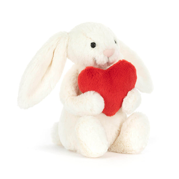 Bashful Bunny with Red Love Heart