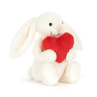 Bashful Bunny with Red Love Heart