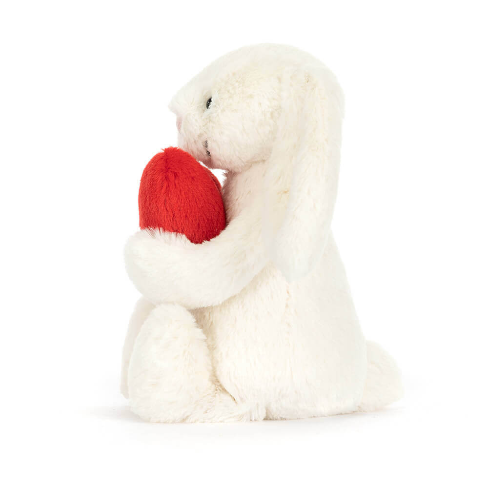 Bashful Bunny with Red Love Heart