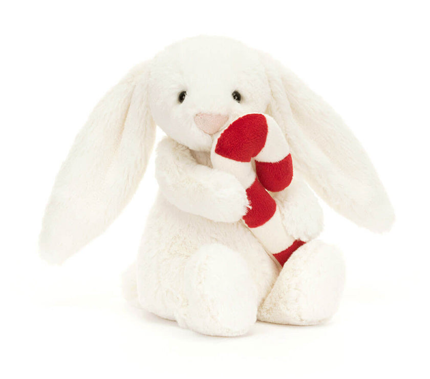 Bashful Bunny with Candy Cane