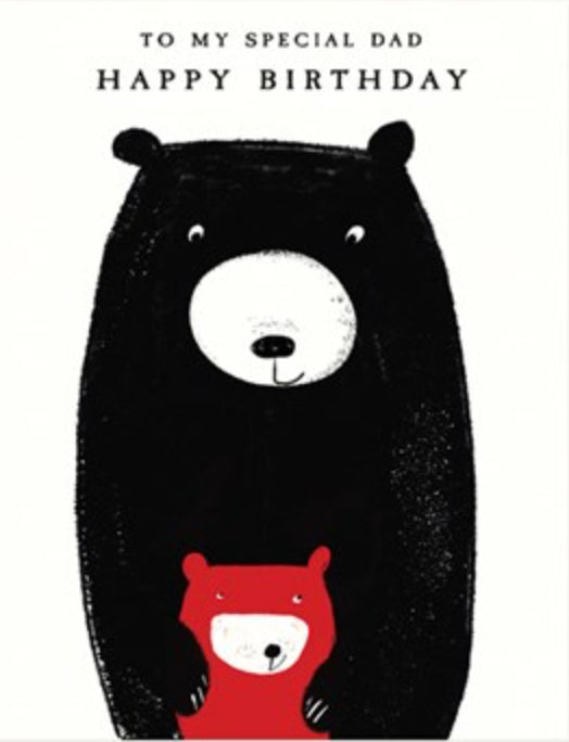 Bear Special Dad Birthday Card