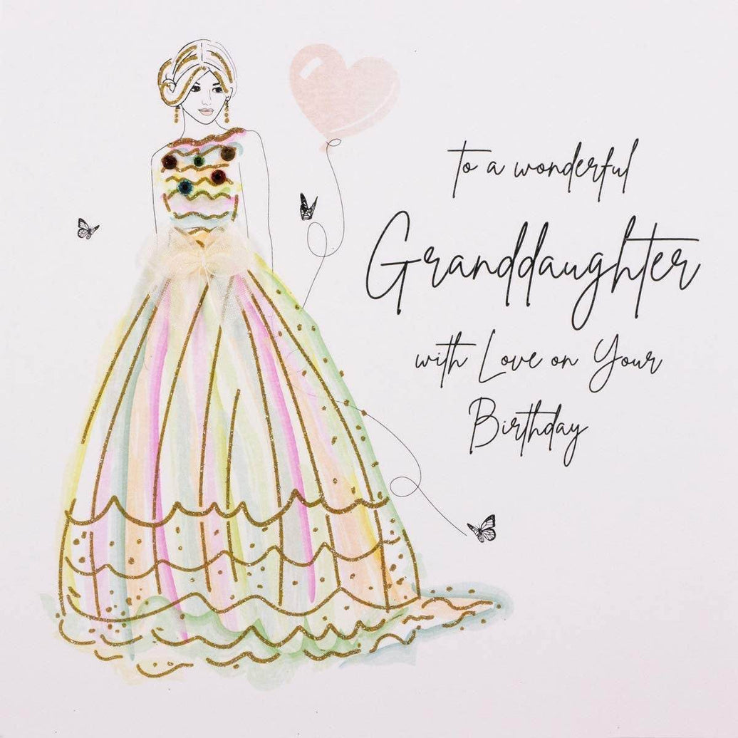 Wonderful Granddaughter Birthday Card - House of Cards