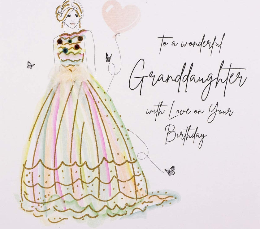 Wonderful Granddaughter Birthday Card