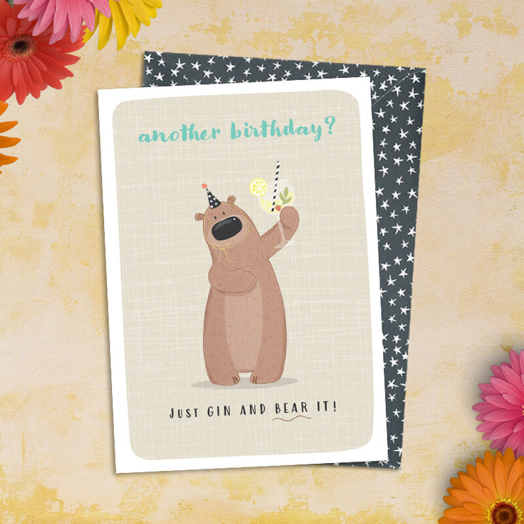 Gin Birthday Card