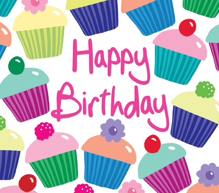 Cupcakes Happy Birthday Card