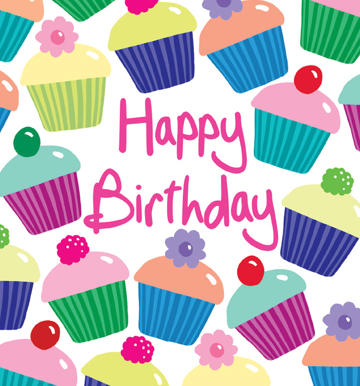 Cupcakes Happy Birthday Card