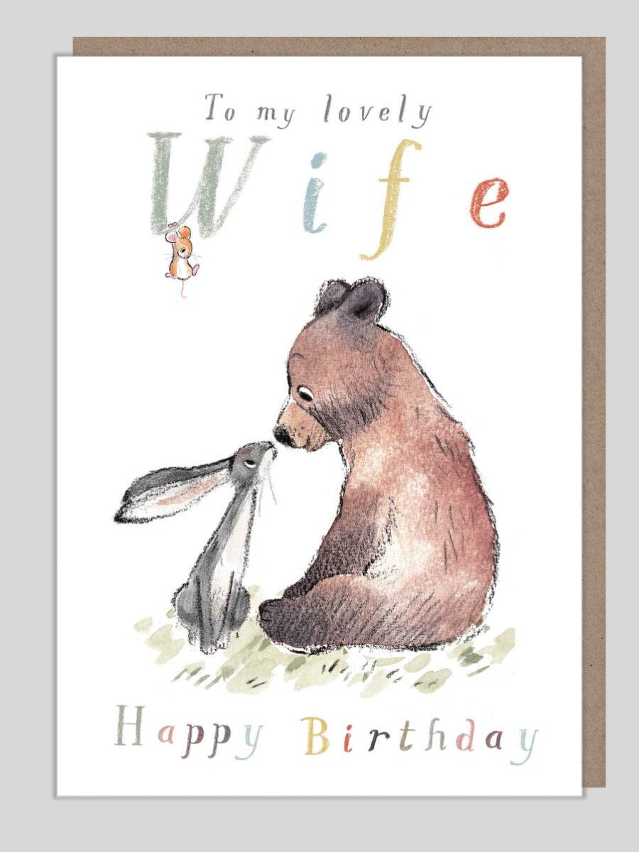 Lovely Wife Birthday Card - House of Cards
