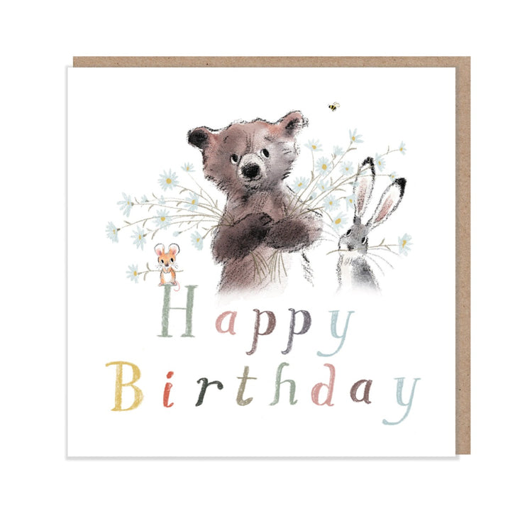 Daisies Happy Birthday Card