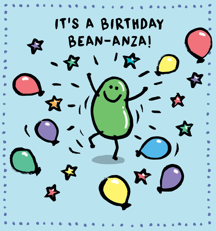 Human Bean-anza Birthday Card
