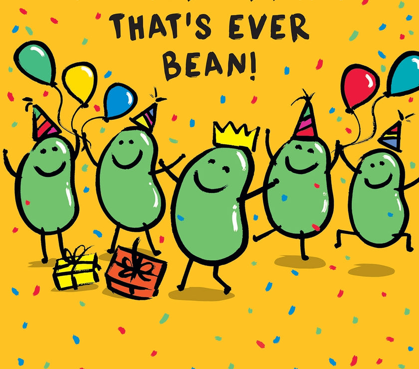 Human Bean Best Ever Birthday Card