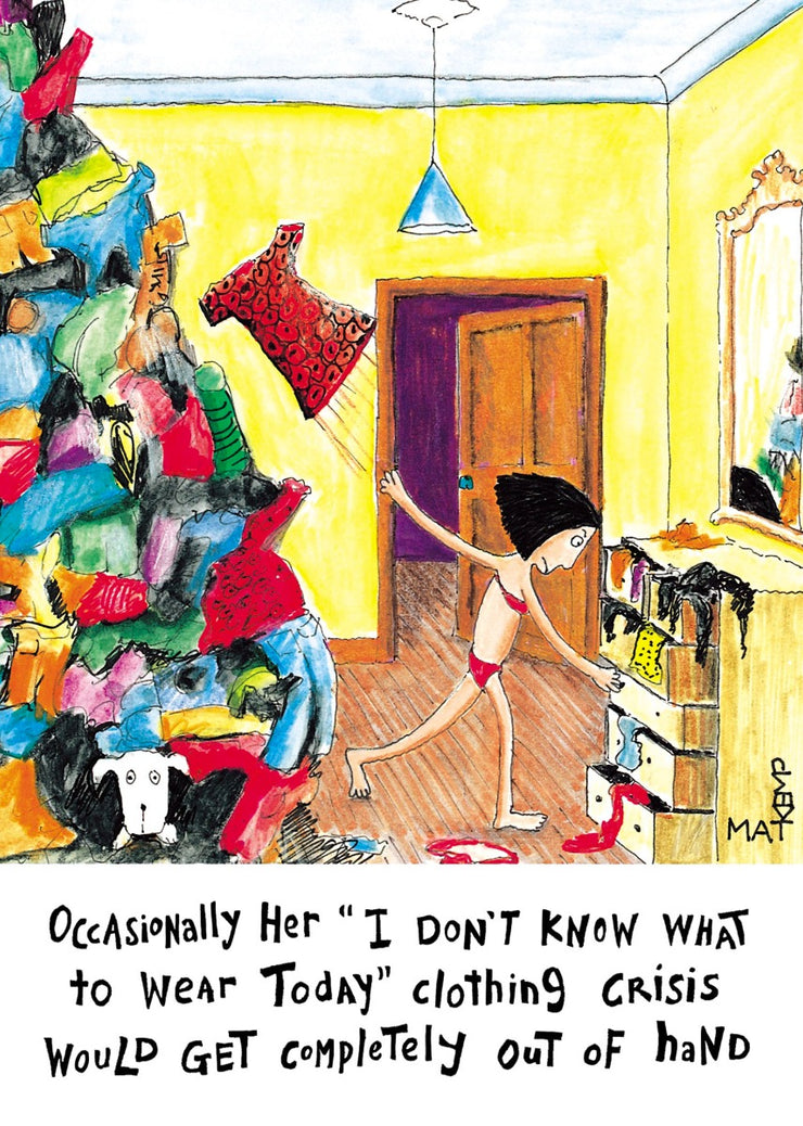 What to Wear Birthday Card