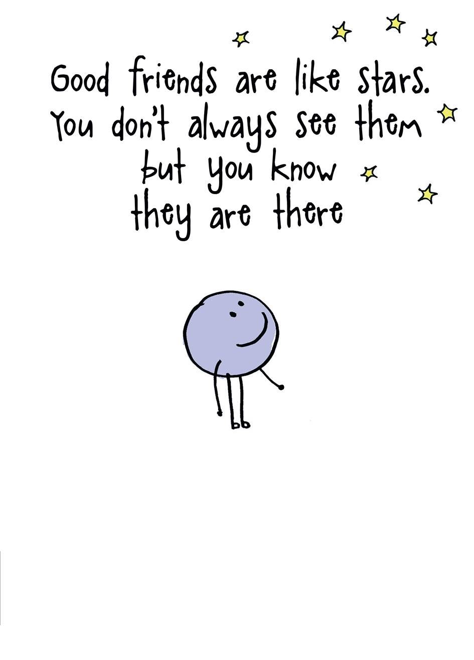 Friends Like Stars Greeting Card - House of Cards