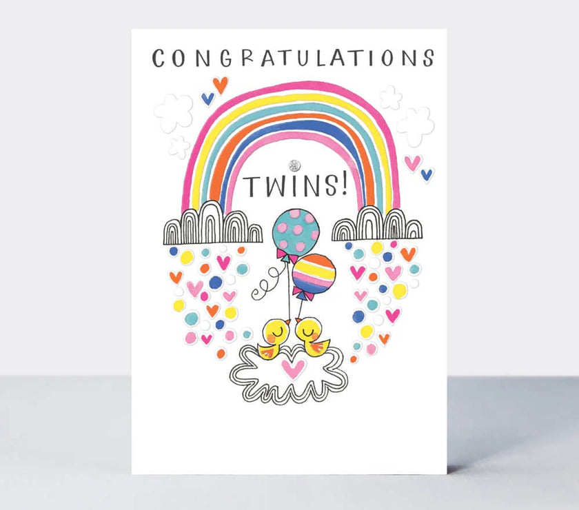 New Baby Twins Greeting Card