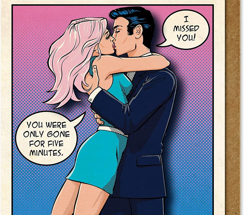 Kissing Couple Anniversary Card