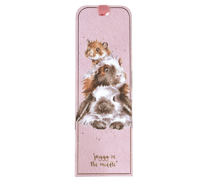 Piggy in the Middle Bookmark