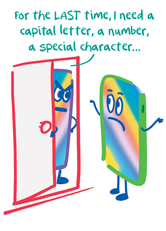 Message Me Password Greeting Card