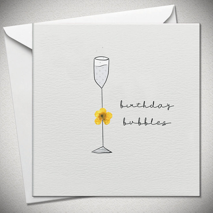 Boo-tanicals Flower Bubbles Birthday Card