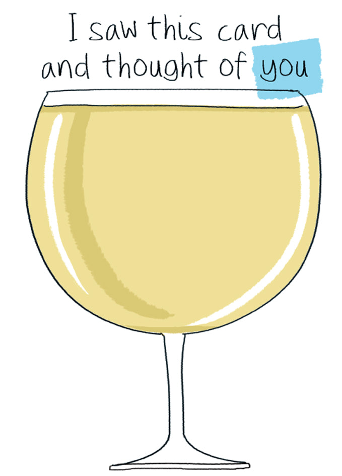 Pencil Me In Thought of You Wine Greeting Card