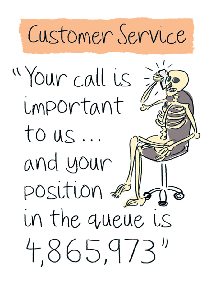 Pencil Me In Customer Service Greeting Card