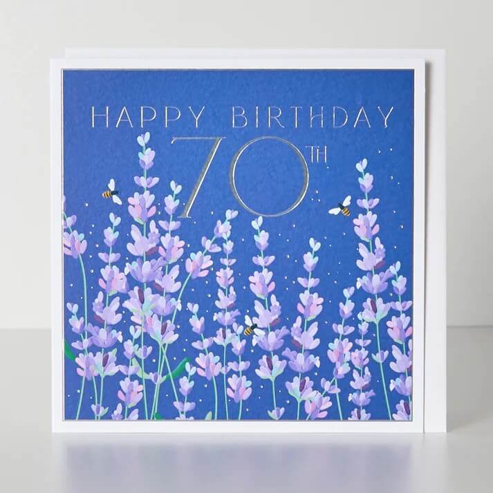 70th Seventy Birthday Card - House of Cards