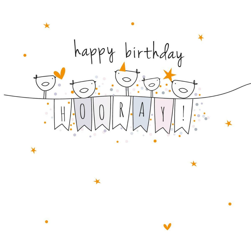 Hooray Birthday Card - House of Cards