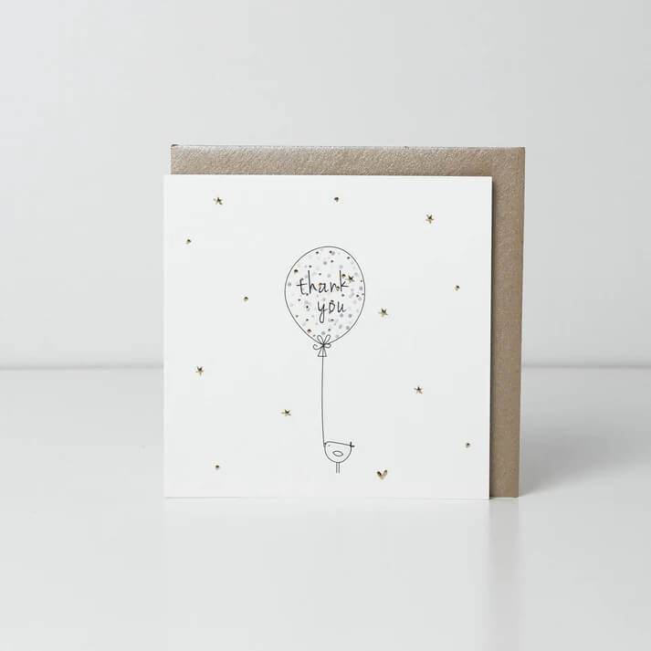 Thank You Bird and Balloon Card - House of Cards