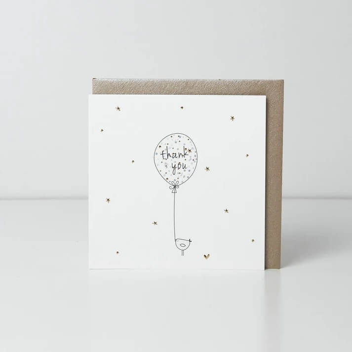 Thank You Bird and Balloon Card