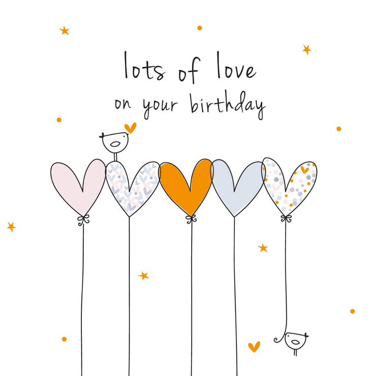 Lots of Love Birthday Card