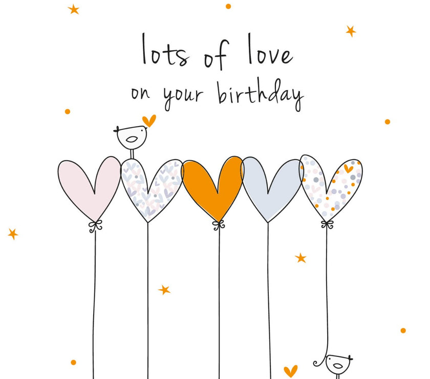 Lots of Love Birthday Card