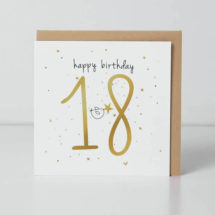 18th Eighteen Birthday Card - House of Cards