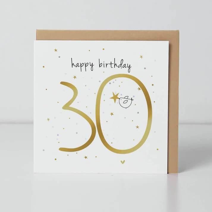 30th Thirty Birthday Card - House of Cards