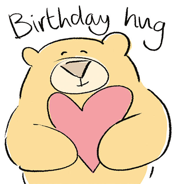 Bear Hug Birthday Card