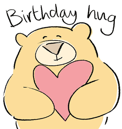 Bear Hug Birthday Card