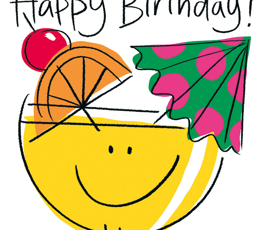 Cocktail Birthday Card