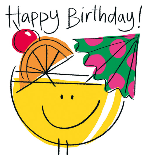 Cocktail Birthday Card